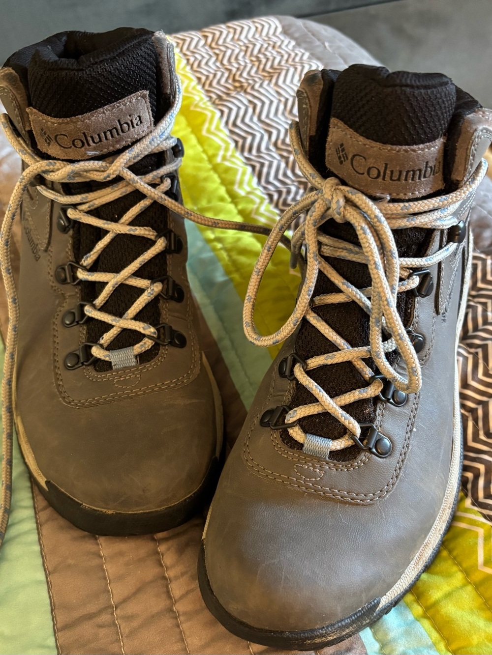 Columbia Women’s Brown and Black Waterproof Hiking Boots